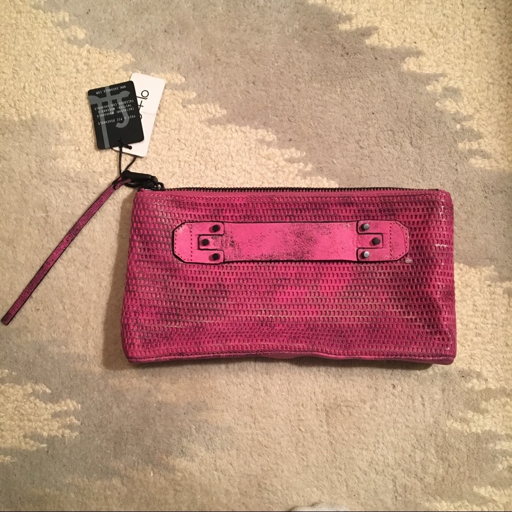 She+Lo Leather Clutch